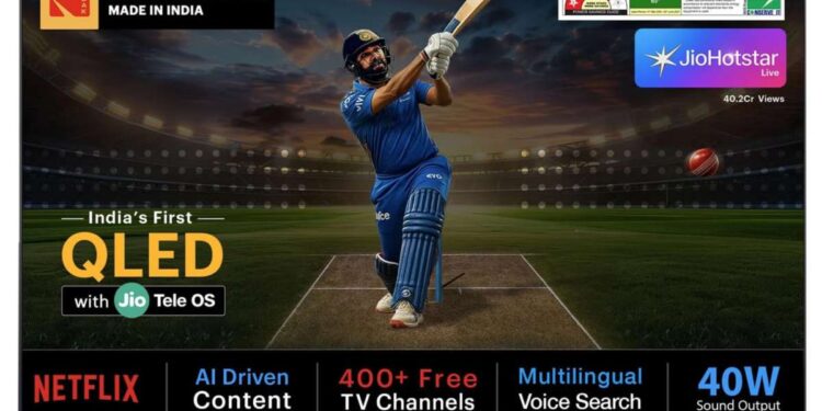 Jiotele OS ने भारत में KODAK 4K QLED TV के साथ डेब्यू किया