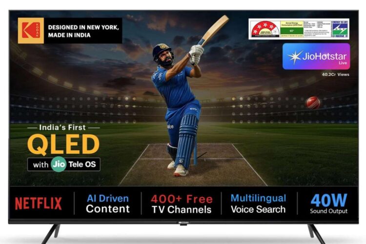 Jiotele OS ने भारत में KODAK 4K QLED TV के साथ डेब्यू किया