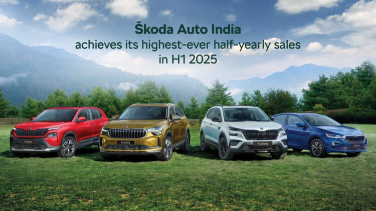 Skoda Auto India अपनी उच्चतम आधे-आधी वार्षिक बिक्री को प्राप्त करता है