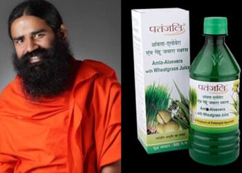 'क्या घोंट मीन समाधान' बाबा रामदेव का दावा है कि पतंजलि के आंवला-अलो वेरा जूस कॉम्बो 100+ बीमारियों का इलाज कर सकते हैं