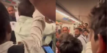 दिल्ली मेट्रो वायरल वीडियो: दो पुरुषों के बीच डब्ल्यूडब्ल्यूई फ्रीस्टाइल तापमान बढ़ाता है, नेटिज़ेन कहते हैं कि 'कुश्ती का मैदान बन रहा है ...'