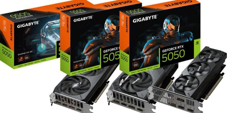 मामूली लेकिन महत्वाकांक्षी के लिए एक वीडियो कार्ड: Gigabyte AI और DLSS 4 के साथ Geforce RTX 5050 का खुलासा करता है