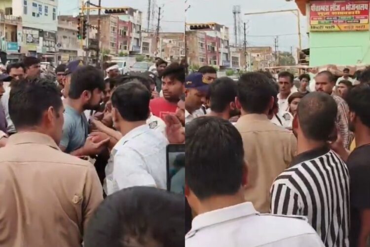 वायरल वीडियो: गरम खून! मोरना में लाल बत्ती कूदने के लिए फादर के बाद आदमी ने ट्रैफिक कॉप पर हमला किया, सांसद