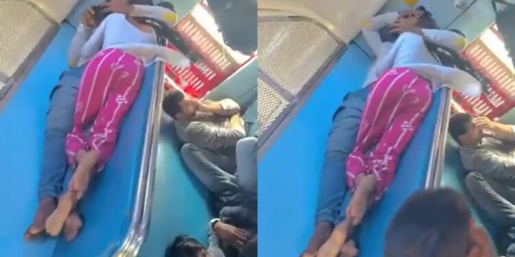 वायरल वीडियो: ट्रेन बर्थ पर लड़के और लड़की के बीच खुली अभद्रता नैतिकता के सवाल उठाती है, नेटिज़ेन कहते हैं 'कल्याग है'