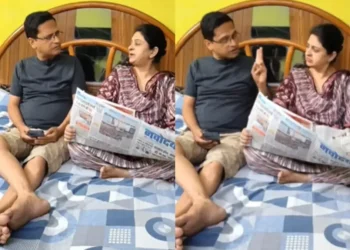 वायरल वीडियो: 'पाटी दरिया दिल होटा है' पति के बाहर विश्व उदाहरण के लिए पत्नी की चिंता का मुकाबला करने के लिए बढ़ती ड्रम की तरह घटनाओं को हिलाता है, इंटरनेट, घड़ी
