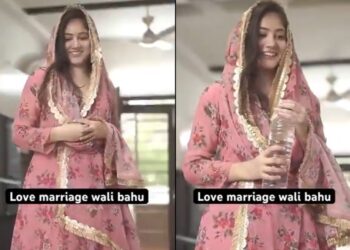 वायरल वीडियो: लव मैरिज के साइड इफेक्ट्स! बहू सासुर के कटोरे में दाल के बजाय पानी डालता है, उसकी झुंझलाहट वायरल