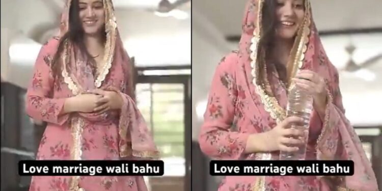वायरल वीडियो: लव मैरिज के साइड इफेक्ट्स! बहू सासुर के कटोरे में दाल के बजाय पानी डालता है, उसकी झुंझलाहट वायरल