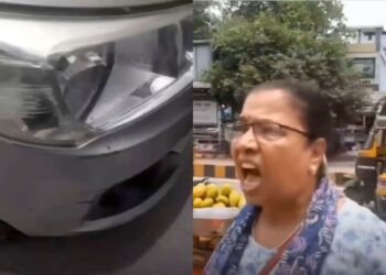 वायरल वीडियो: सशक्त या ....! महिला कार दुर्घटना के बाद बेटे के आईपीएस के खिताब का दुरुपयोग करती है, 'आईपीएस की मा हून,' खतरा ऑनलाइन ट्रिगर करता है