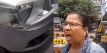वायरल वीडियो: सशक्त या ....! महिला कार दुर्घटना के बाद बेटे के आईपीएस के खिताब का दुरुपयोग करती है, 'आईपीएस की मा हून,' खतरा ऑनलाइन ट्रिगर करता है